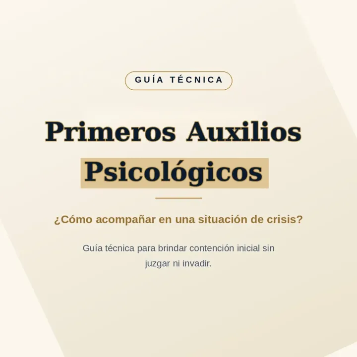 Primeros auxilios psicológicos