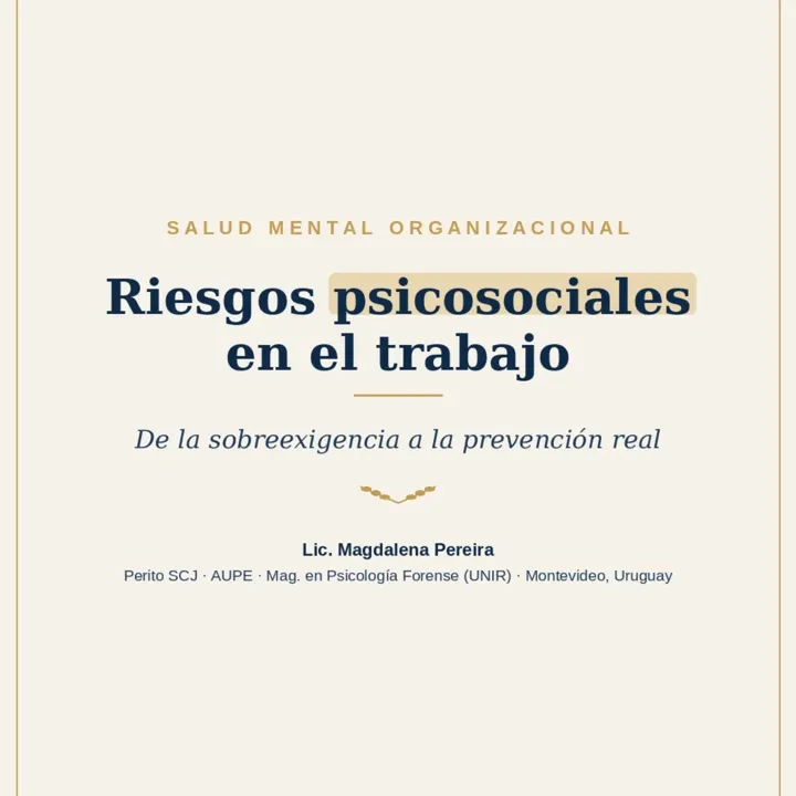 Riesgos psicosociales en el trabajo