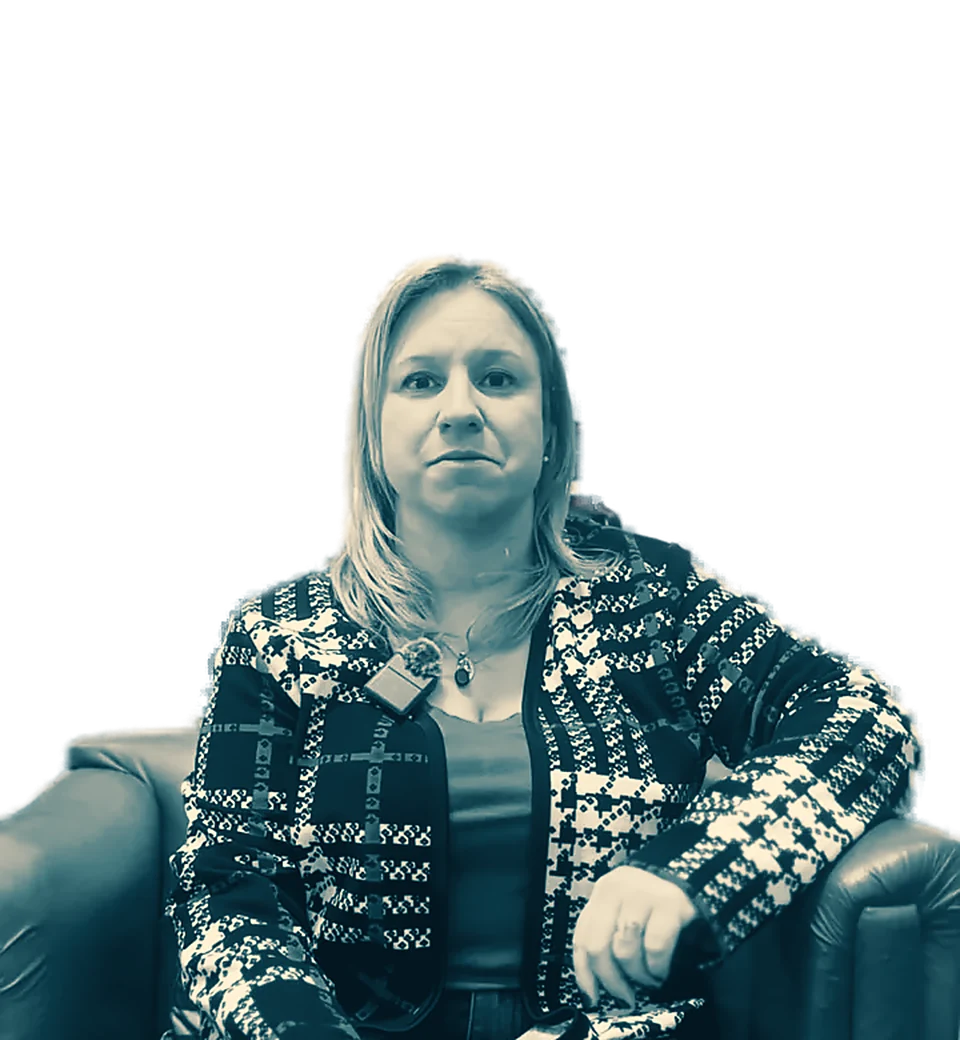 Magdalena Pereira en su consultorio